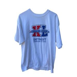 Super Bowl XL Detroit 2006 Graphic T Shirt Mens XL White